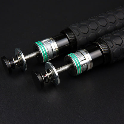 Vehicle-mounted Portable Mechanical Telescopic Stick Self-defense Swing Stick Three-section Telescopic Stick