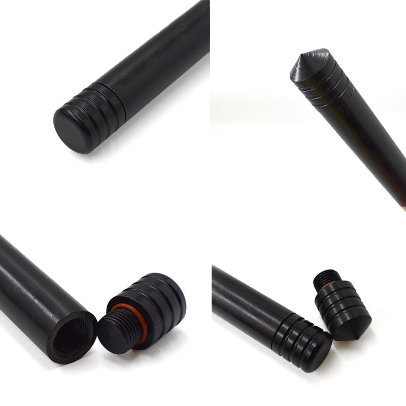 Vehicle-mounted Portable Mechanical Telescopic Stick Self-defense Swing Stick Three-section Telescopic Stick