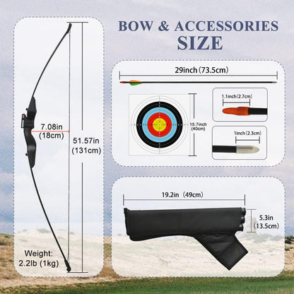 Piaoyu Recurve Bow M99 F006 - Professional Archery Target Shooting & Hunting