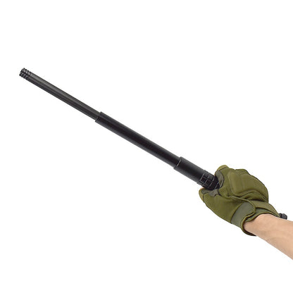Vehicle-mounted Portable Mechanical Telescopic Stick Self-defense Swing Stick Three-section Telescopic Stick