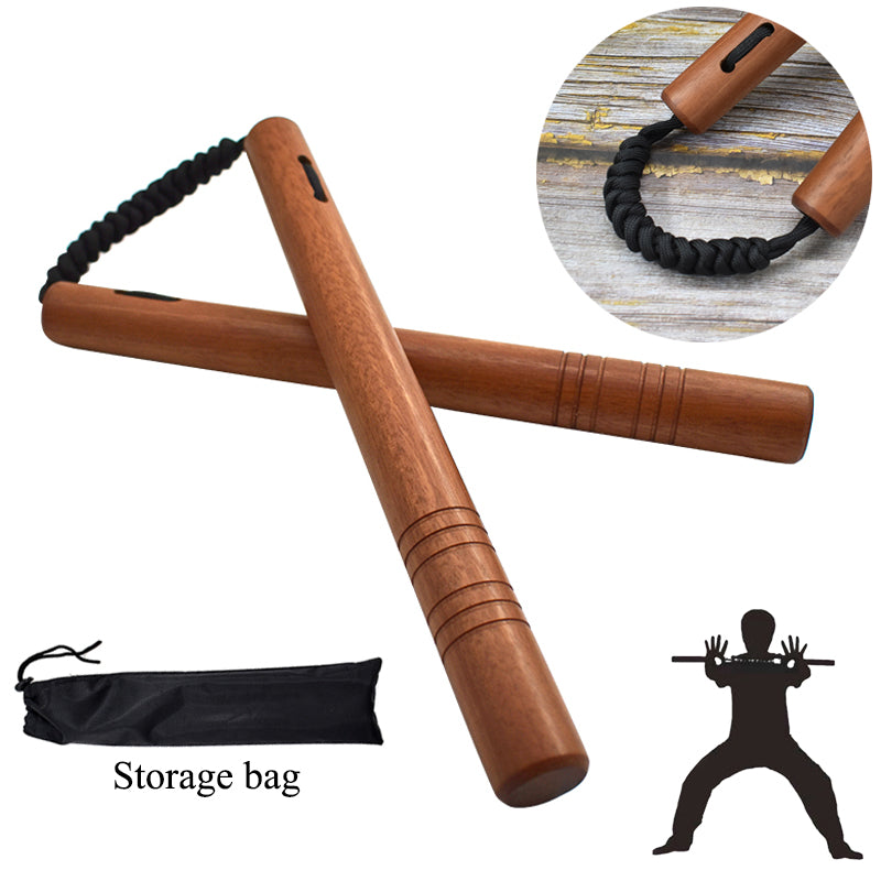 Nunchaku Rope Wood Two Sticks South American Rosewood High-grade Wooden Nunchaku Nunchaku