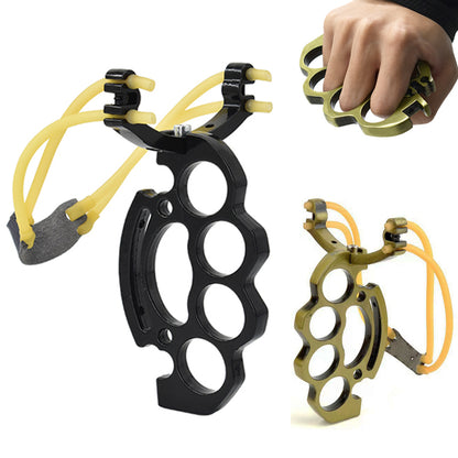 Outdoor Sports Catapult Hunting Powerful Metal Rubber Slingshot Catapult Hunter Wrist Support Brace Velocity Sling Shot