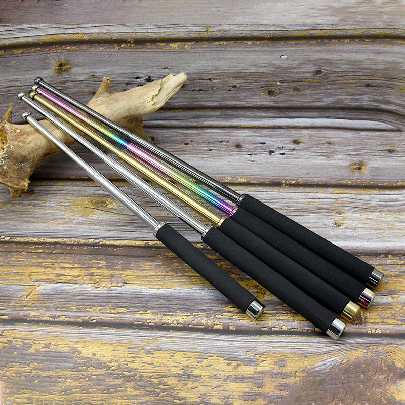 Outdoor Tool Portable Stainless Steel Retractable Stick Sports Training Equipment