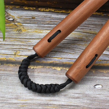 Nunchaku Rope Wood Two Sticks South American Rosewood High-grade Wooden Nunchaku Nunchaku