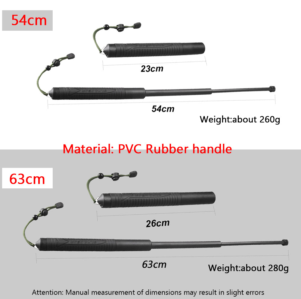 Long and Short Self-contained Telescopic Self-defense Stick Device 3-section Telescopic Knuckle Multi-function Tool