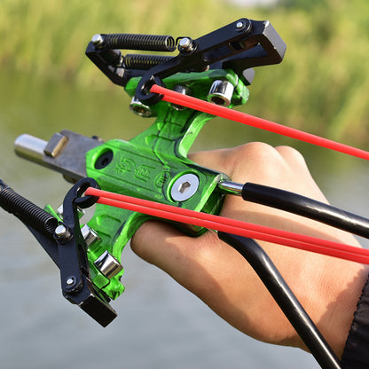 Professional Slingshot with Wrist and Laser Sight Hunting Slingshot for Adults with Rubber Bands