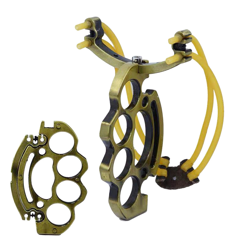 Outdoor Sports Catapult Hunting Powerful Metal Rubber Slingshot Catapult Hunter Wrist Support Brace Velocity Sling Shot