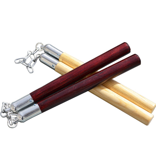 Martial Arts Actual Combat Training First Study Double Knuckles Solid Wood Double Amputation Stick Defense Two Sticks