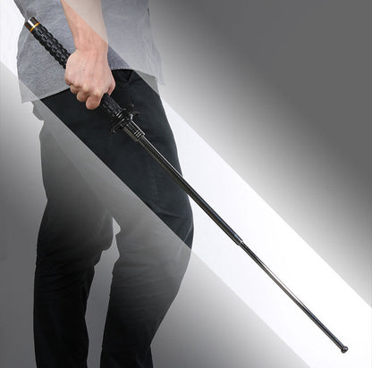 52cm/65cm/95cm High Quality Solid Three-section Telescopic Stick Car Self-defense Telescopic Stick