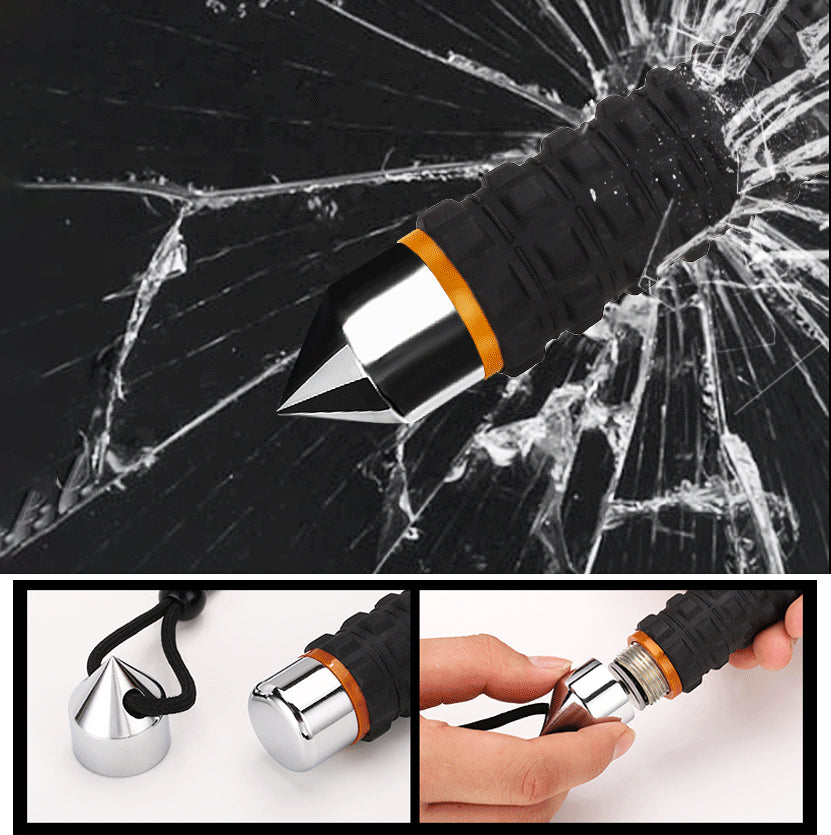 52cm/65cm/95cm High Quality Solid Three-section Telescopic Stick Car Self-defense Telescopic Stick