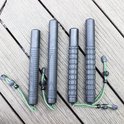 Long and Short Self-contained Telescopic Self-defense Stick Device 3-section Telescopic Knuckle Multi-function Tool