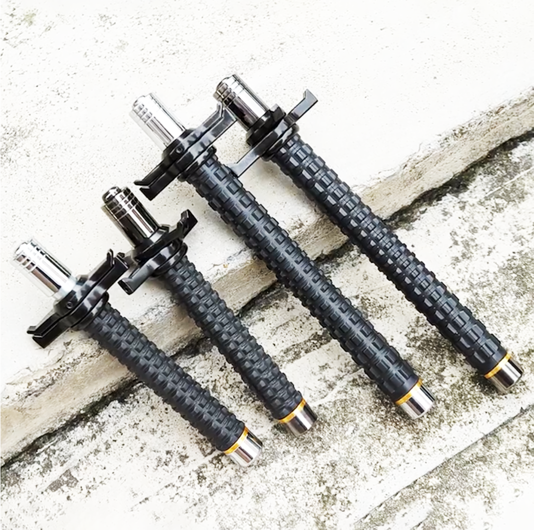 52cm/65cm/95cm High Quality Solid Three-section Telescopic Stick Car Self-defense Telescopic Stick