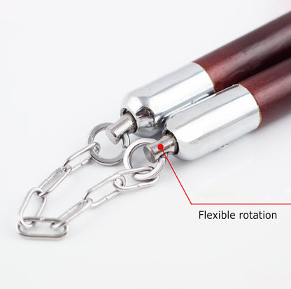 Martial Arts Actual Combat Training First Study Double Knuckles Solid Wood Double Amputation Stick Defense Two Sticks