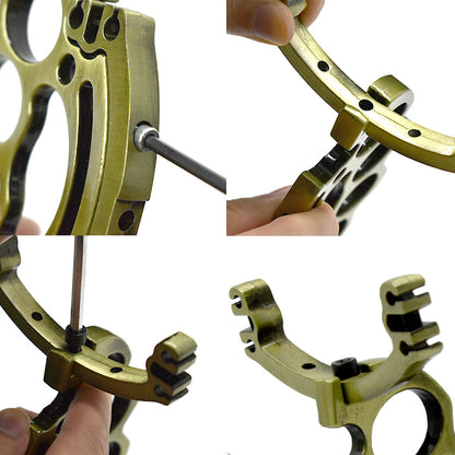 Outdoor Sports Catapult Hunting Powerful Metal Rubber Slingshot Catapult Hunter Wrist Support Brace Velocity Sling Shot