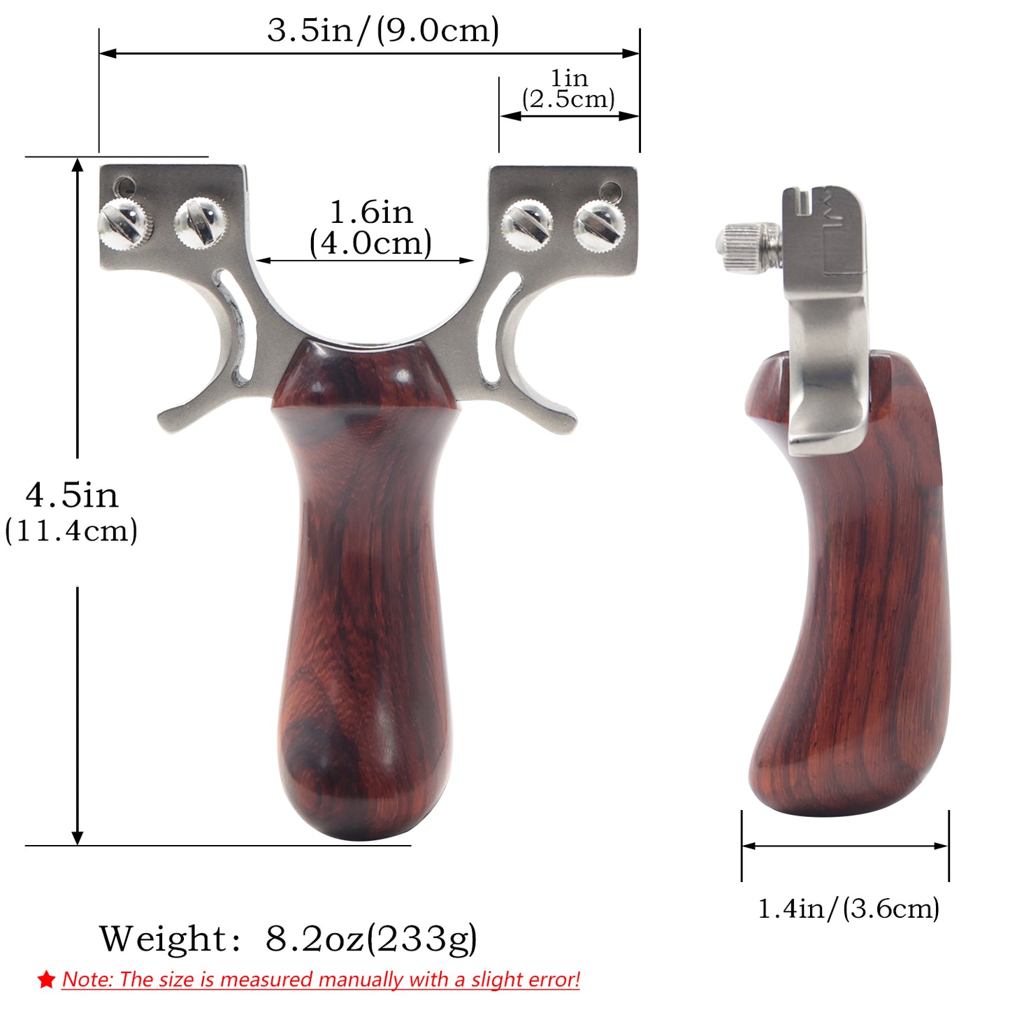 Piaoyu Stainless Steel Slingshot C049