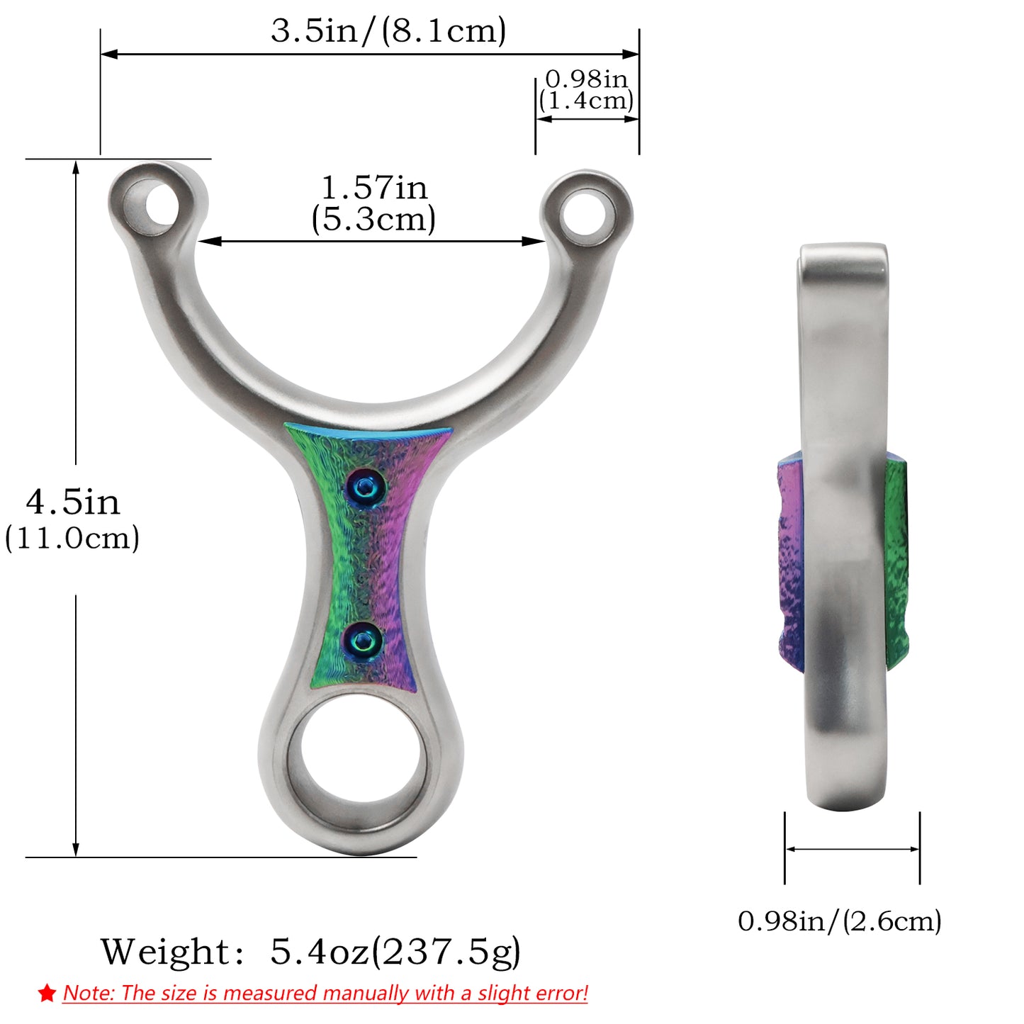 Piaoyu Stainless Steel Slingshot C004
