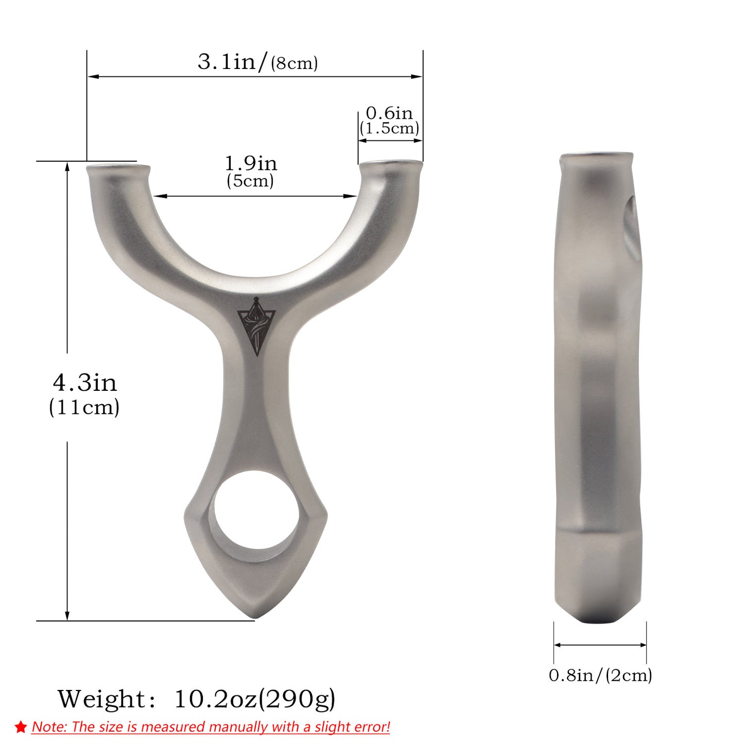 Piaoyu Stainless Steel Slingshot C059
