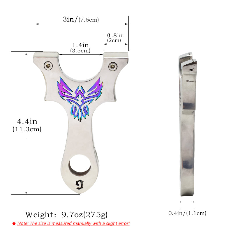 Piaoyu Stainless Steel Slingshot S023