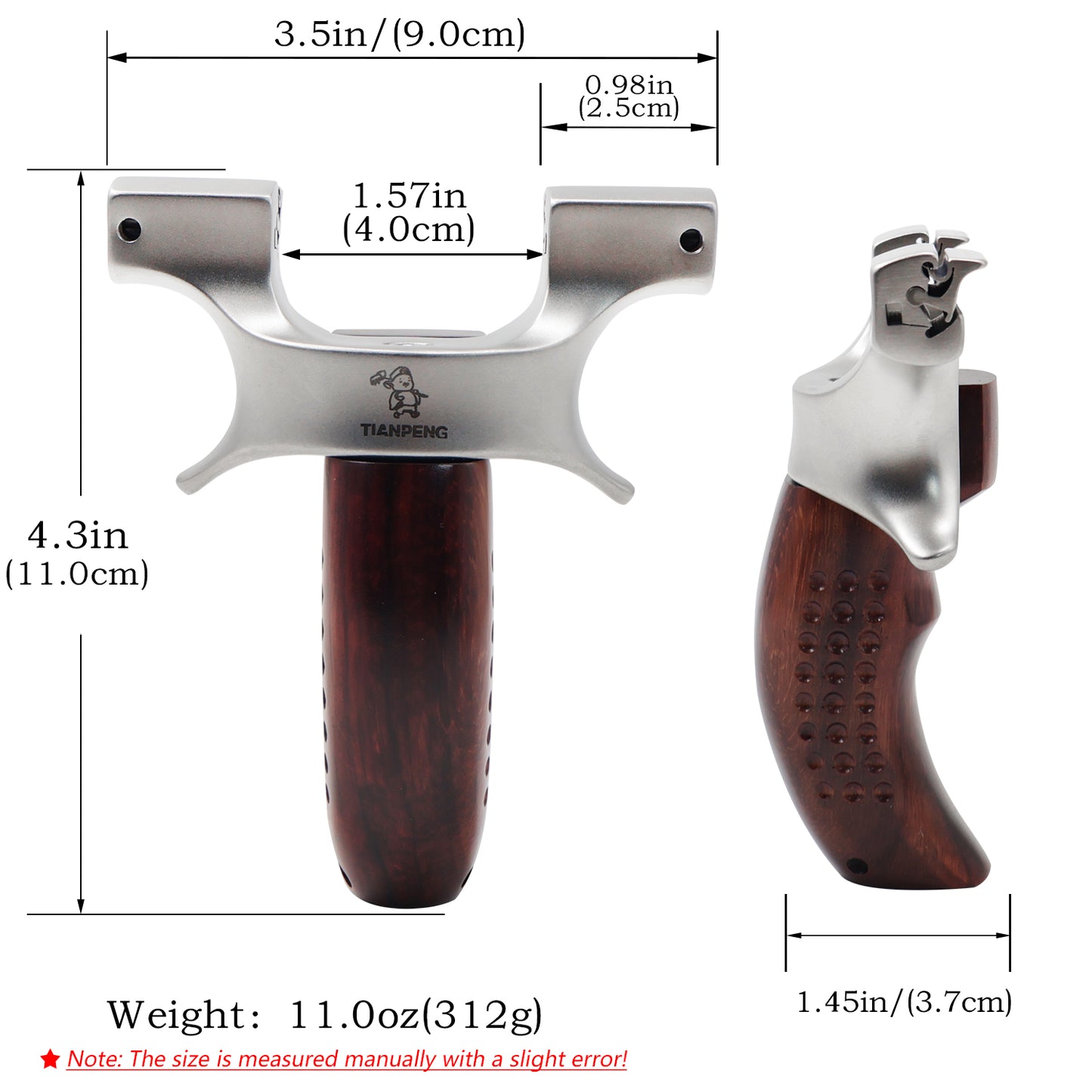 Piaoyu Stainless Steel Slingshot C009