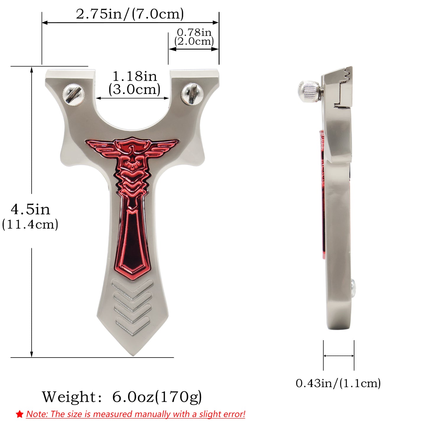 Piaoyu Alloy Slingshot A015 - Professional Stainless Steel Hunting Catapult
