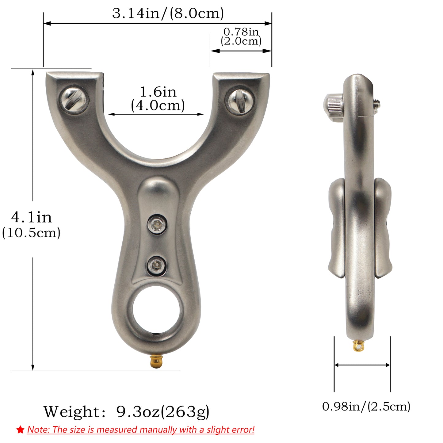 Piaoyu Stainless Steel Slingshot C024