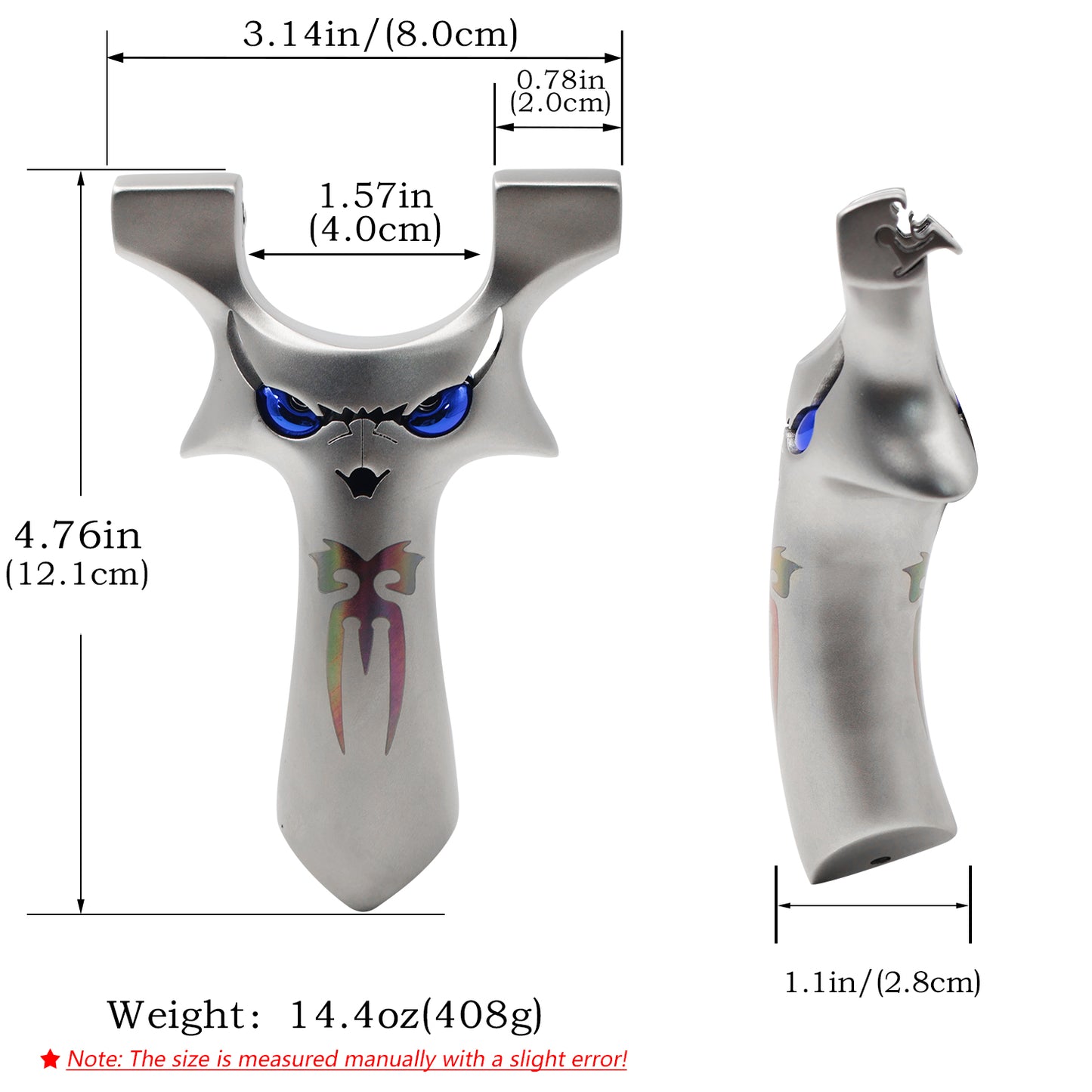 Piaoyu Stainless Steel Slingshot C011