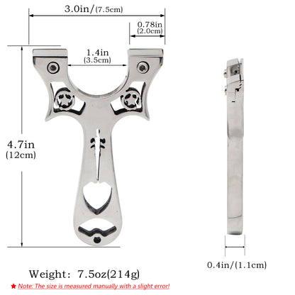Piaoyu Stainless Steel Slingshot S004