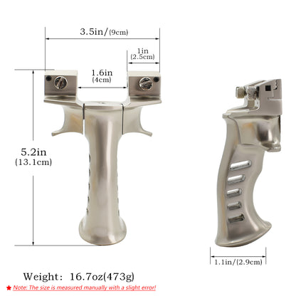 Piaoyu Alloy Slingshot A011 - Professional Stainless Steel Hunting Catapult