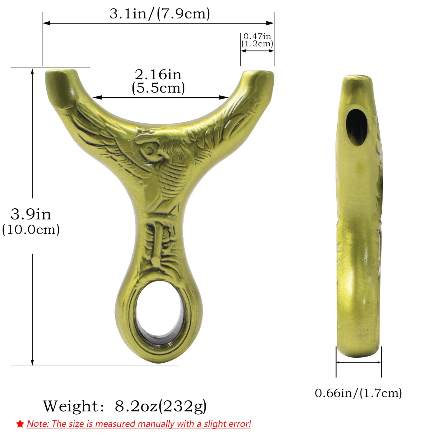 Piaoyu Alloy Slingshot A032 - Professional Stainless Steel Hunting Catapult