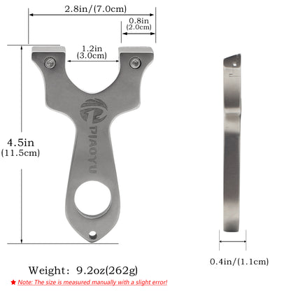 Piaoyu Stainless Steel Slingshot S003