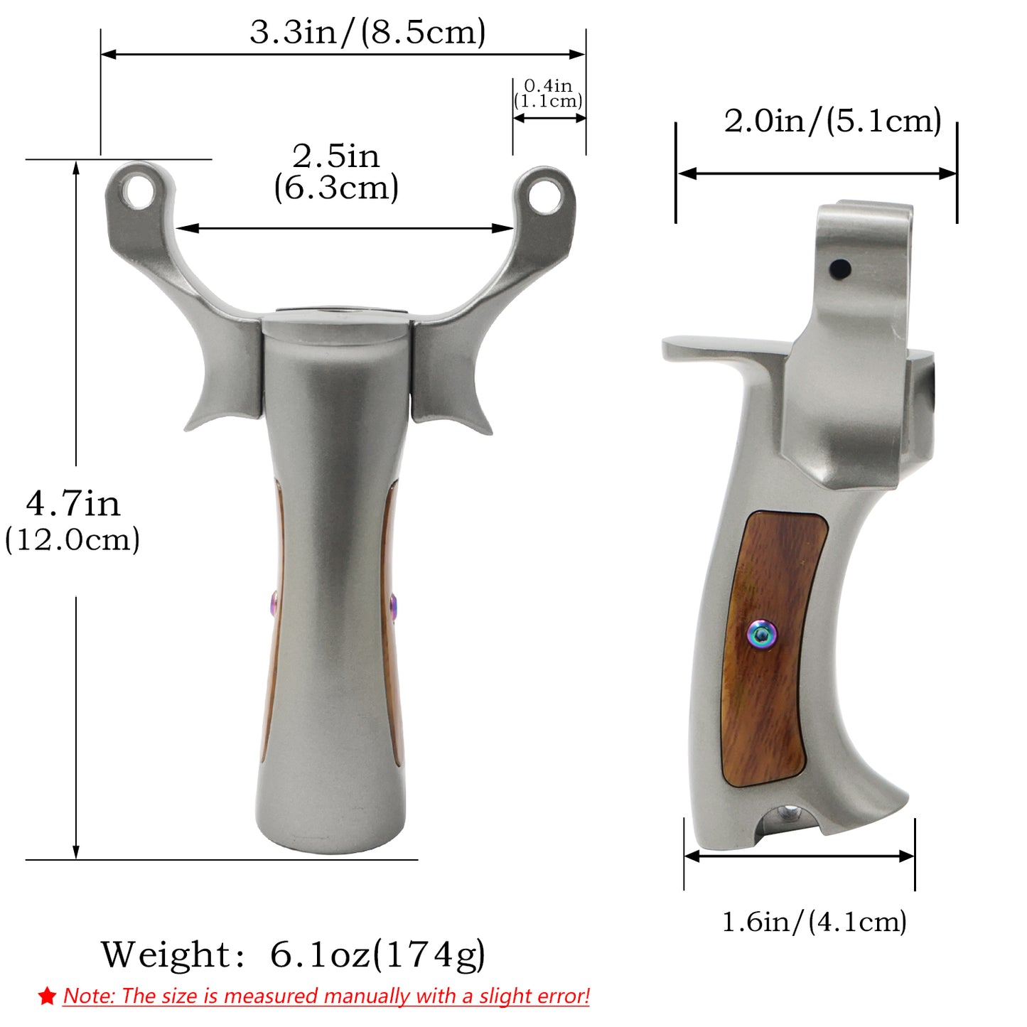Piaoyu Alloy Slingshot A037 - Professional Stainless Steel Hunting Catapult