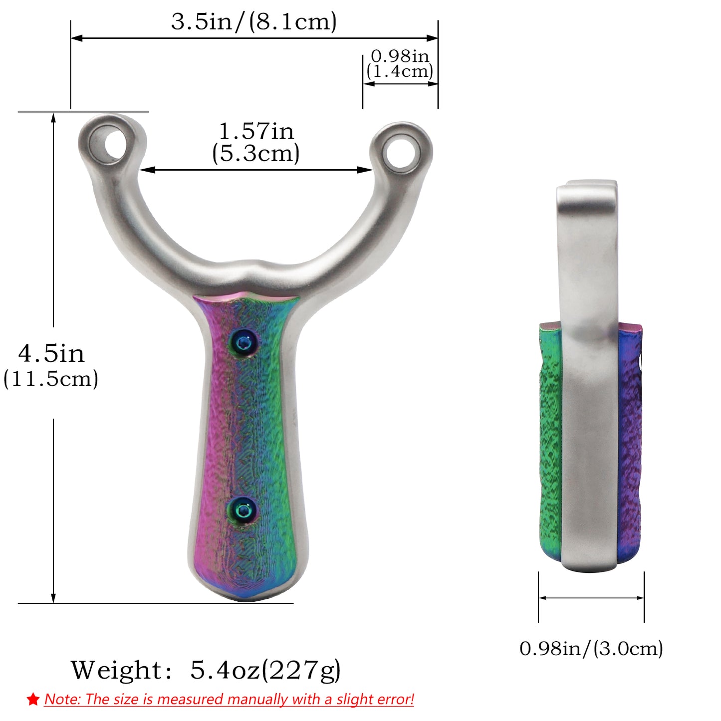 Piaoyu Stainless Steel Slingshot C003