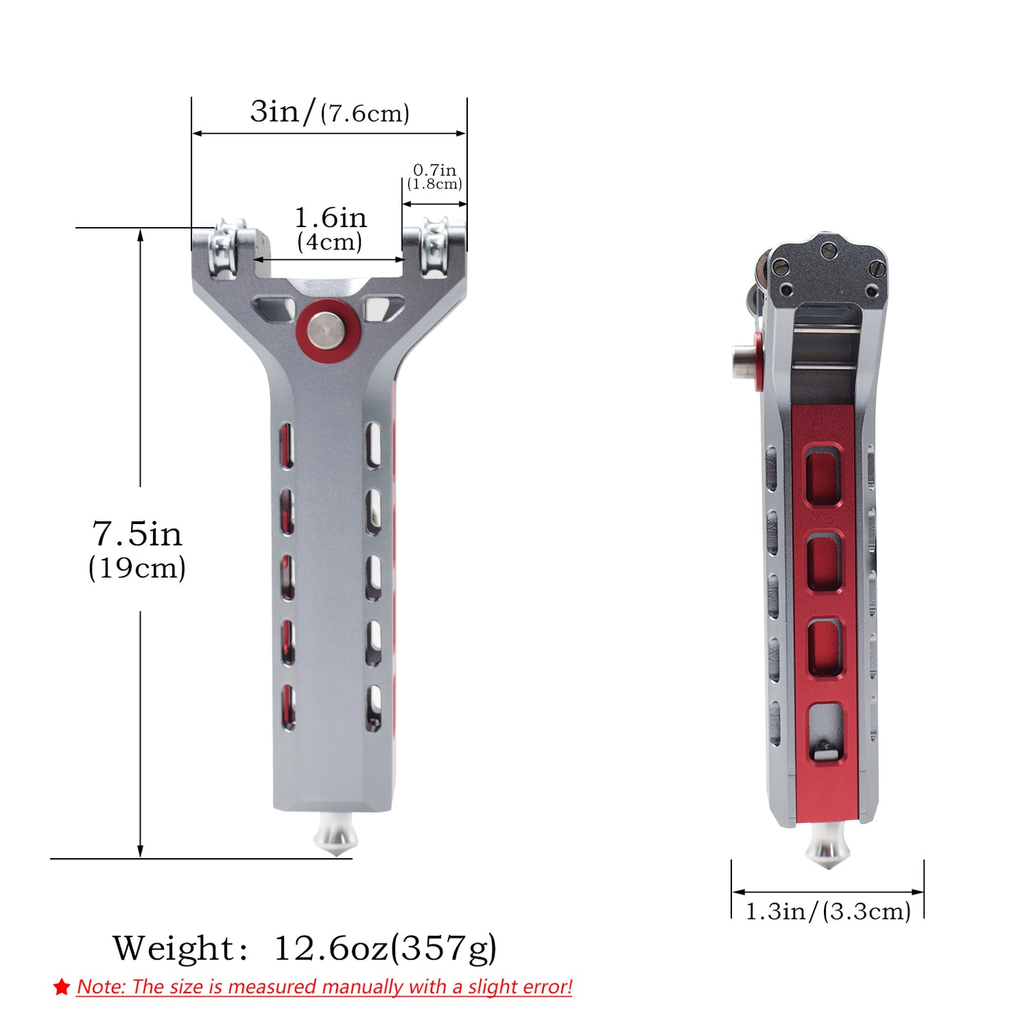 Aluminum Alloy Square Magazine Smooth Repeating Slingshot