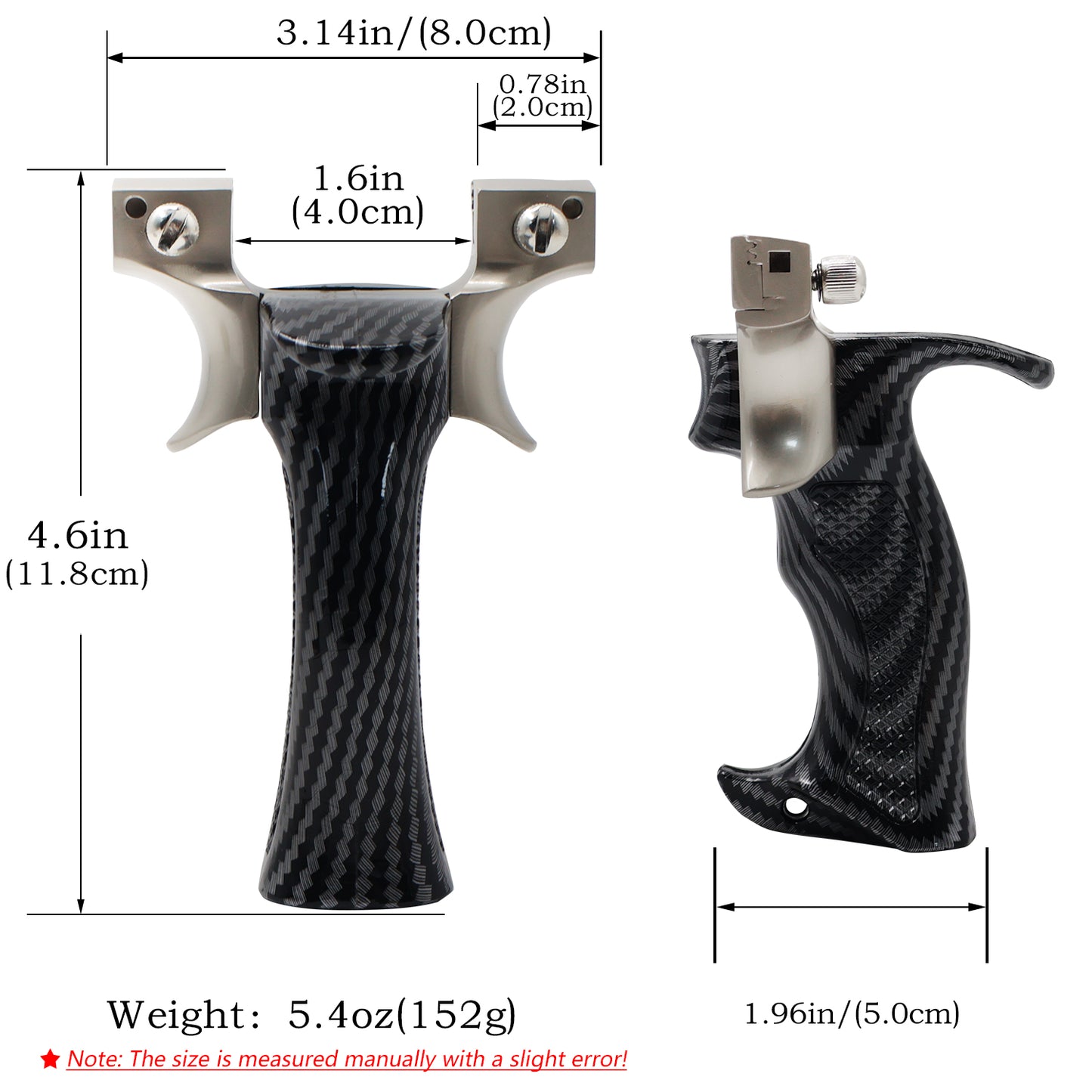 Piaoyu Alloy Slingshot A017 - Professional Stainless Steel Hunting Catapult