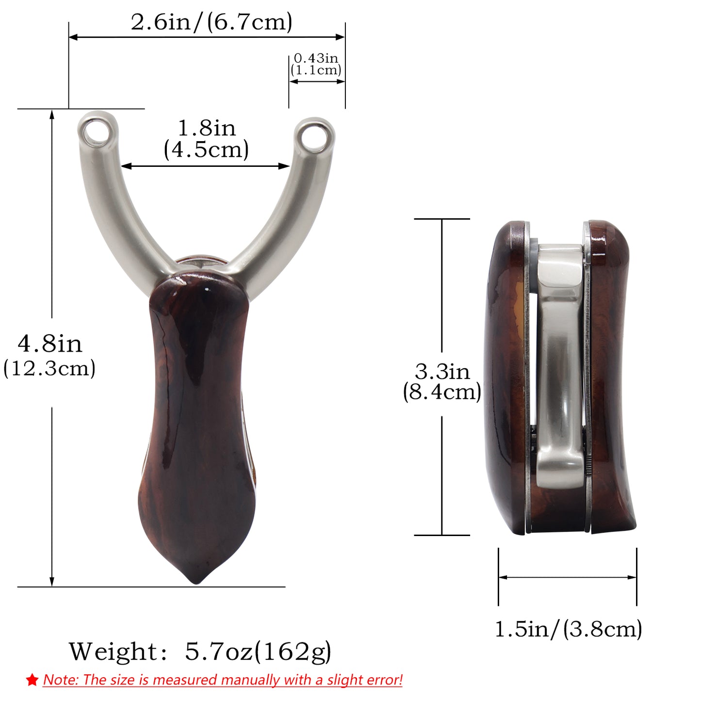 Piaoyu Alloy Slingshot A029 - Professional Stainless Steel Hunting Catapult