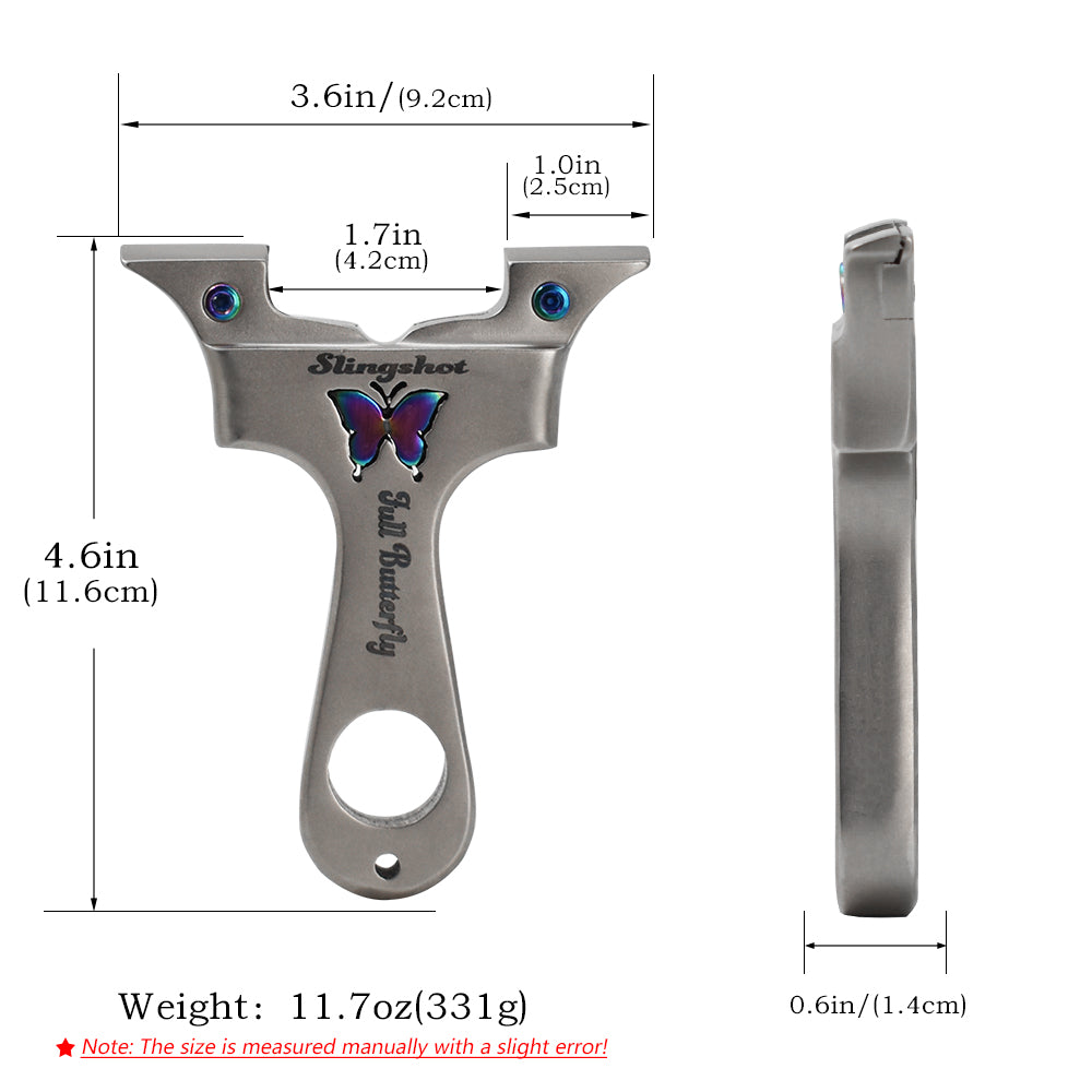 Piaoyu Stainless Steel Slingshot S017