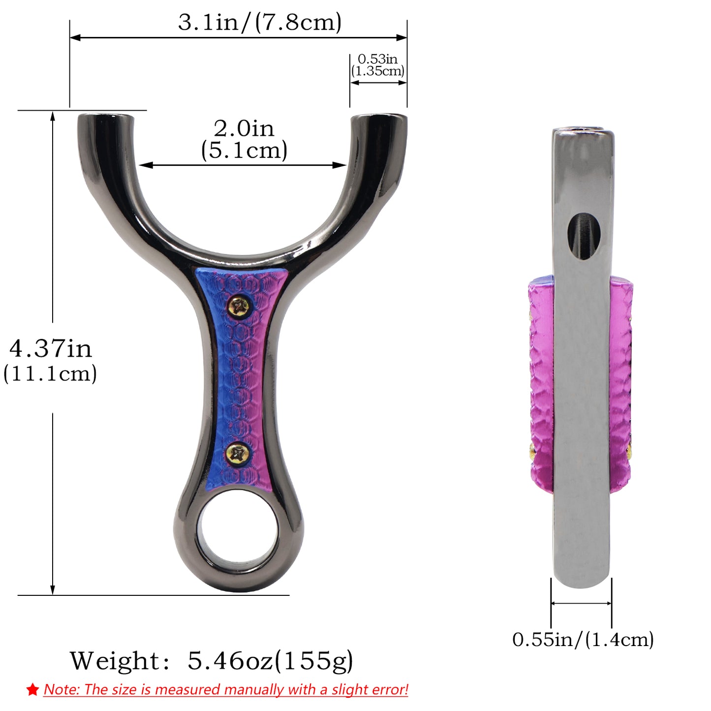 Piaoyu Alloy Slingshot A030 - Professional Stainless Steel Hunting Catapult