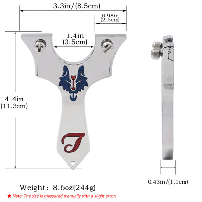 Piaoyu Alloy Slingshot A043 - Professional Stainless Steel Hunting Catapult
