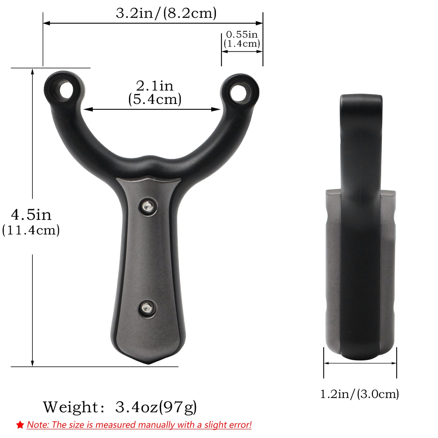Piaoyu Resin Slingshot B005 - Professional Stainless Steel Hunting Catapult