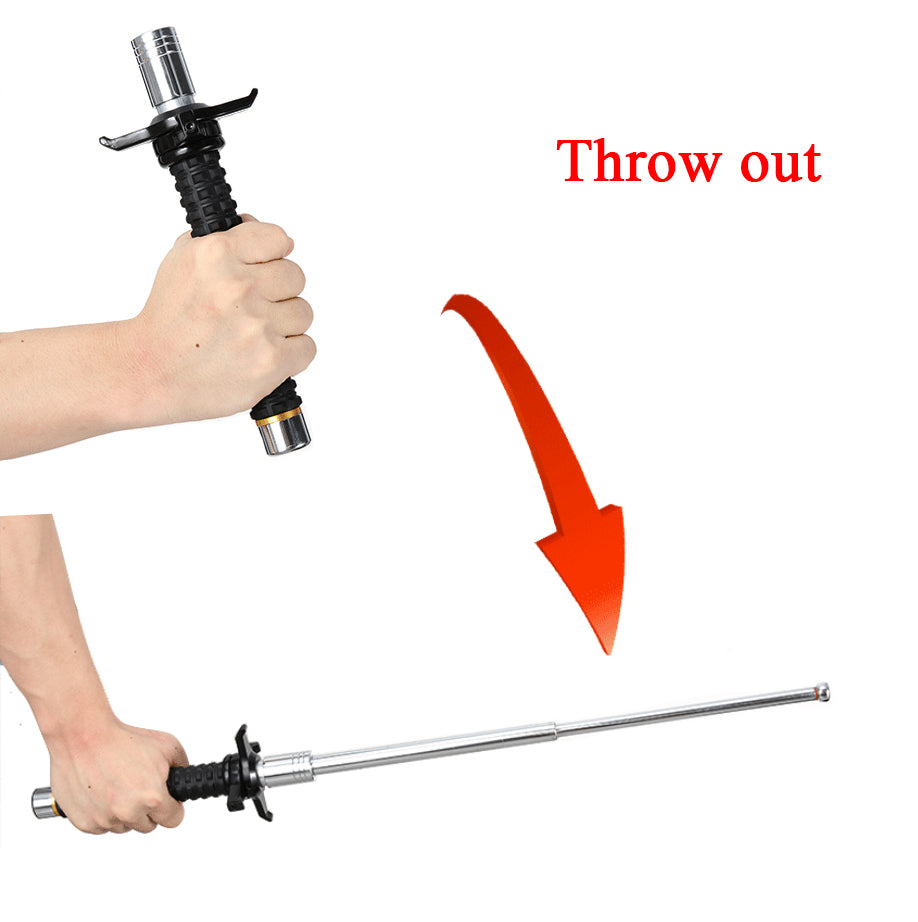 52cm/65cm/95cm High Quality Solid Three-section Telescopic Stick Car Self-defense Telescopic Stick